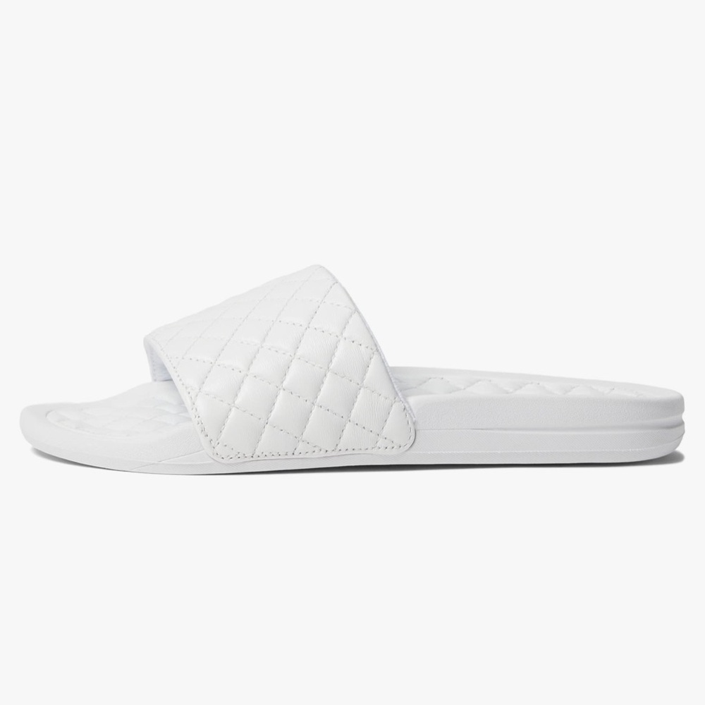 NIB APL MENS LUXURY PRISTINE WHITE LUSSO SLIDES SIZE 14 - Picture 7 of 9